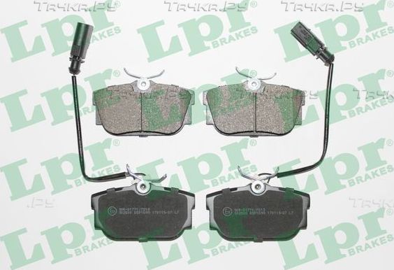 Тормозные колодки LPR задние для SEAT Alhambra I 1996-2010. Артикул 05P1699