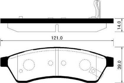 Тормозные колодки HSB. Артикул HP2016