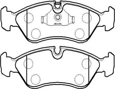 Тормозные колодки HSB. Артикул HP8381