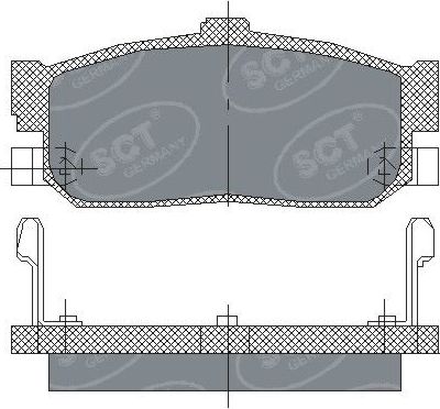 Тормозные колодки SCT-Germany. Артикул SP 139 PR