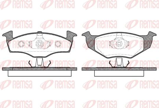 Тормозные колодки Remsa передние для SEAT Arosa I 1997-2004. Артикул 0609.10