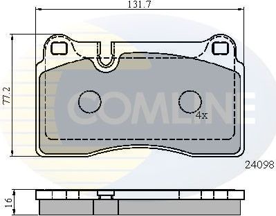 Тормозные колодки Comline Comline. Артикул CBP01626