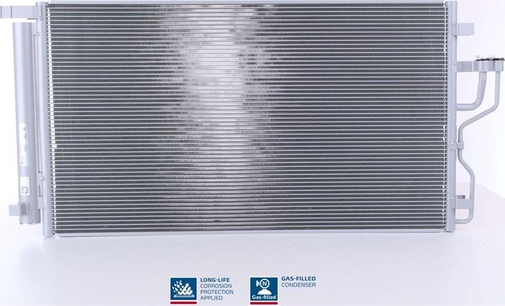 Радиатор кондиционера (конденсатор) Nissens (алюминий). Артикул 940208