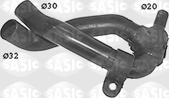Патрубок радиатора (системы охлаждения) Sasic. Артикул SWH4260