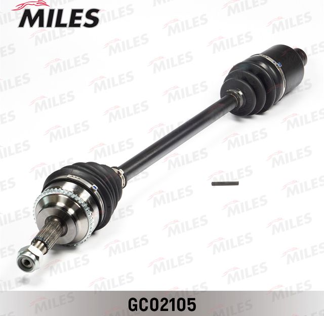 Полуось (привод в сборе, приводной вал) Miles правая для Renault Clio II 2001-2013. Артикул GC02105
