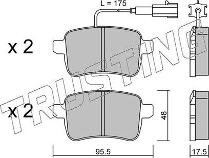 монтажный комплект Trusting. Артикул 9128