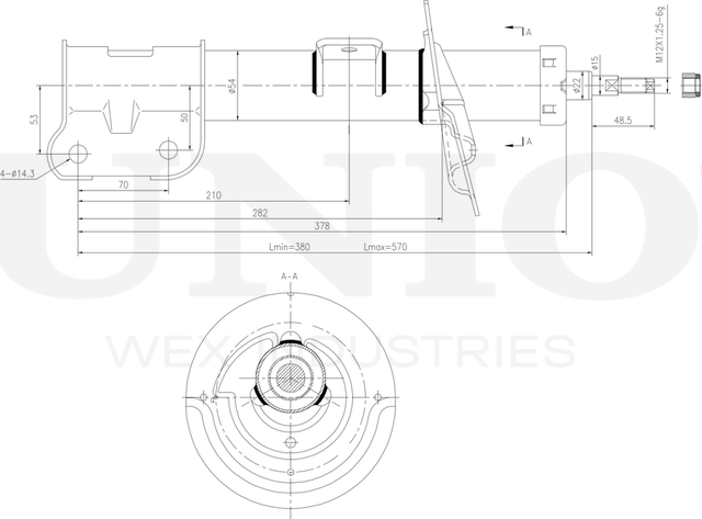Амортизатор подвески (Unio). Артикул SAB-10291