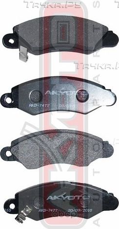 Тормозные колодки Akyoto Packing AKYOTO передние для Suzuki Ignis II (HR) 2003-2008. Артикул AKD-7477