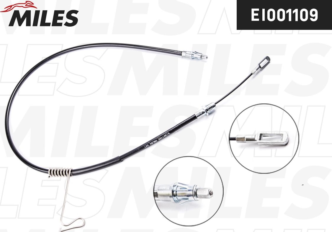 Трос ручника (тросик ручного тормоза) Miles. Артикул EI001109