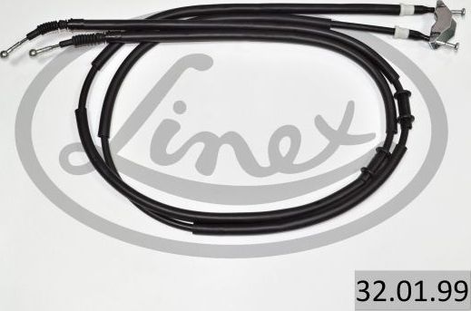 Трос ручника (тросик ручного тормоза) Linex задний для Opel Astra H 2004-2014. Артикул 32.01.99