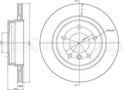 Тормозной диск Trusting. Артикул DF552