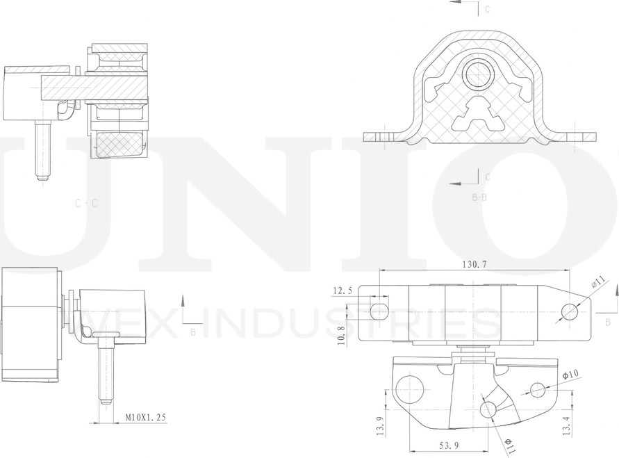 Опора двигателя (Unio). Артикул RMP-15089