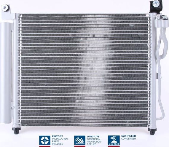 Радиатор кондиционера (конденсатор) Nissens (алюминий) для Kia Picanto I 2004-2011. Артикул 94828