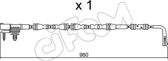 Датчик износа тормозных колодок  Metelli. Артикул SU.317