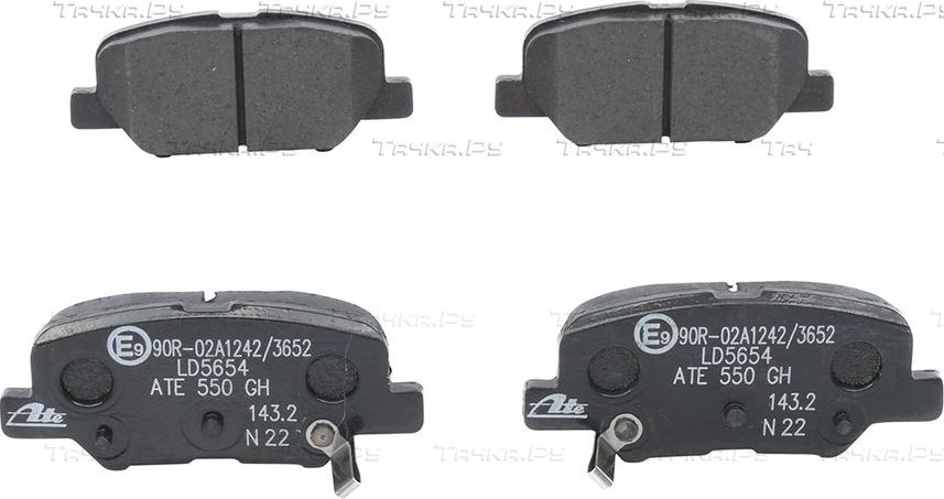 Тормозные колодки ATE Ceramic для Mitsubishi ASX I 2010-2026. Артикул 13.0470-5654.2