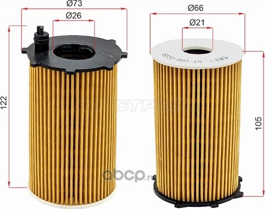 Фильтр масляный HYUNDAI POLISADE 3.5 19-  SANTA F (SAT). Артикул ST1080039