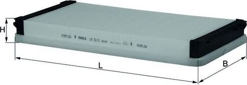 Салонный фильтр Mahle для Porsche 911 VII (991) 2011-2026. Артикул LA 32/3