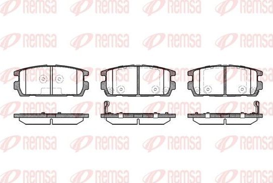 Тормозные колодки Remsa. Артикул 0877.02