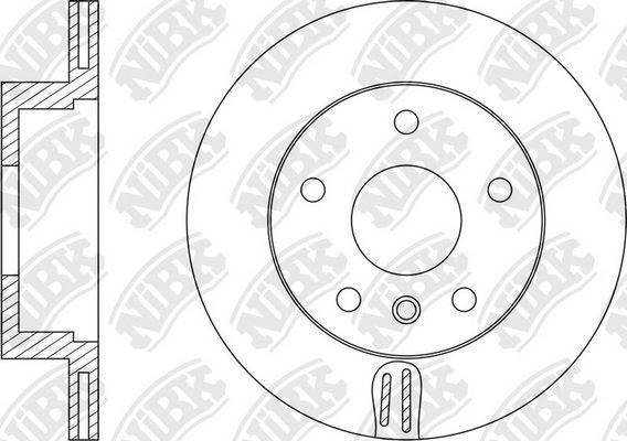 Тормозной диск NiBK задний для BMW 2 F22 2012-2026. Артикул RN1543