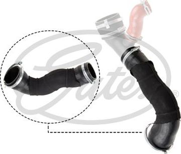 Патрубок интеркулера Gates для Ford Focus II 2009-2011. Артикул 09-0652