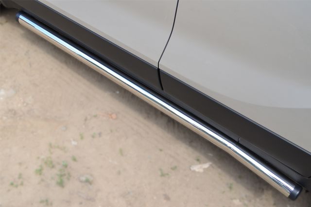 Защита порогов труба РусCталь d63 (вариант 2) для Opel Mokka 2012-2026. Артикул OMT-0013552