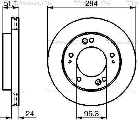 Тормозной диск Bosch. Артикул 0 986 479 020