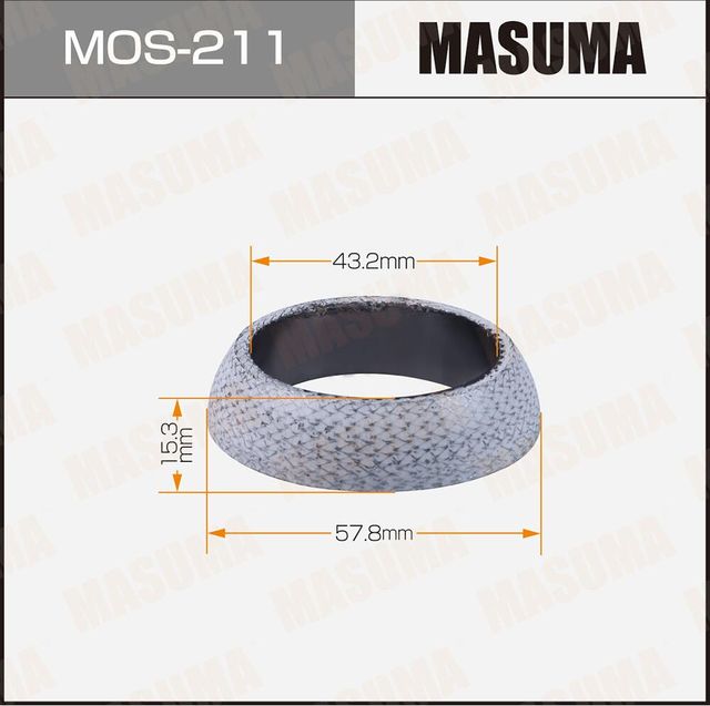 Прокладка глушителя Masuma для Suzuki SX4 I (Classic) 2006-2014. Артикул MOS-211
