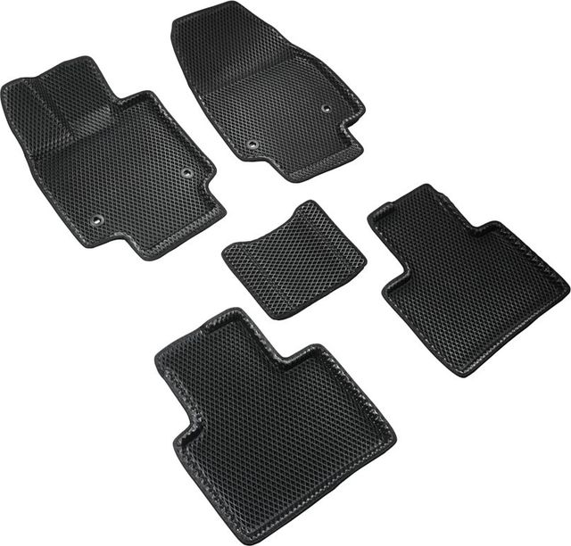 Коврики Seintex 3D EVA ромб для салона Lexus RX 350 V 2022-2026 ЧЕРНЫЕ. Артикул 317179