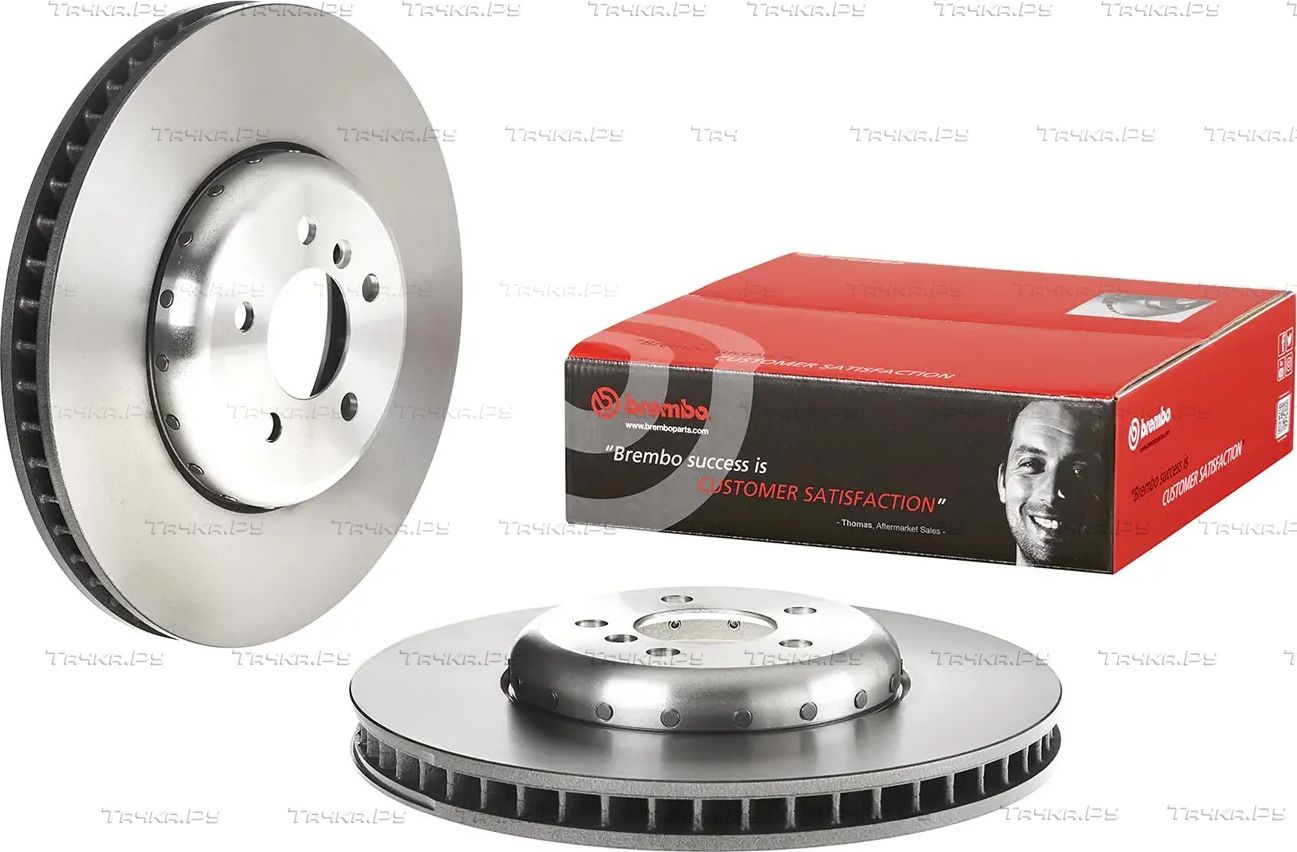 Тормозной диск Brembo PRIME LINE - Composite передний левый для BMW 7 V (F01/F02/F04) 2008-2015. Артикул 09.C407.13