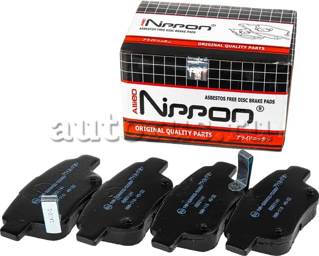 Колодки тормозные дисковые | зад | (Allied Nippon). Артикул ADB31141