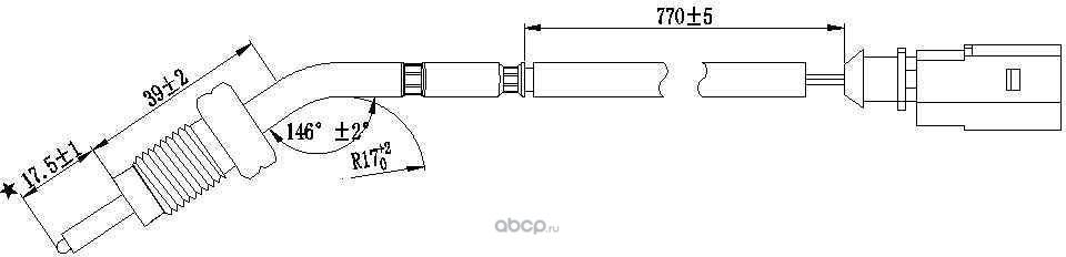 Датчик температуры выхлопных газов (Magtechnic). Артикул MAG0035OG