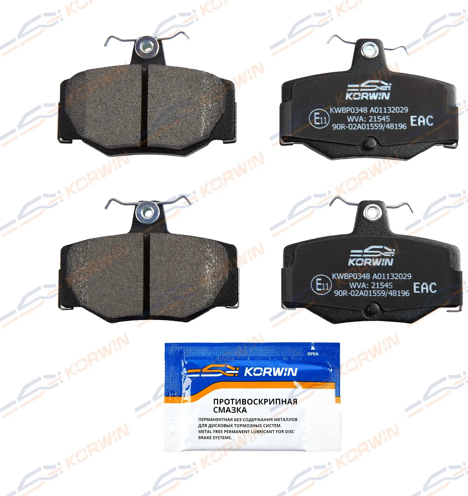 Колодки тормозные зад. Nissan Almera (N16) 00-06/Primera (P10/P11) 90-02 (Korwin) Korwin. Артикул KWBP0348