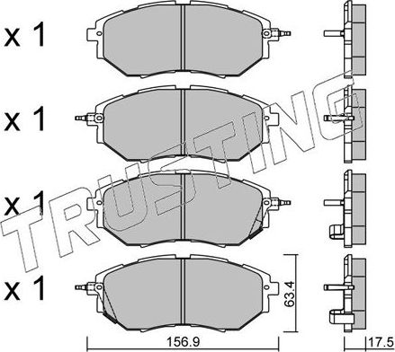 Тормозные колодки Trusting. Артикул 779.0