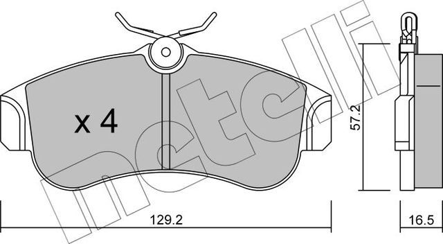 Тормозные колодки Metelli. Артикул 22-0123-0