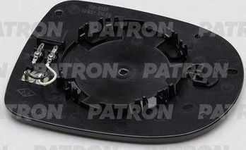 Зеркальное стекло бокового зеркала Patron левое для Renault Clio V 2009-2026. Артикул PMG3115G03