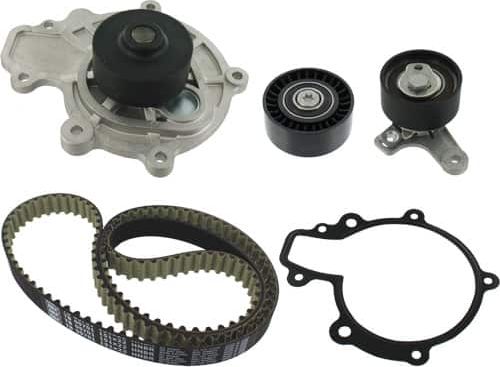 Помпа (водяной насос) с комплектом ремня ГРМ SKF. Артикул VKMC 05701