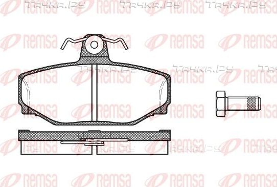 Тормозные колодки Remsa задние для Volvo XC70 I 1997-2002. Артикул 0297.00
