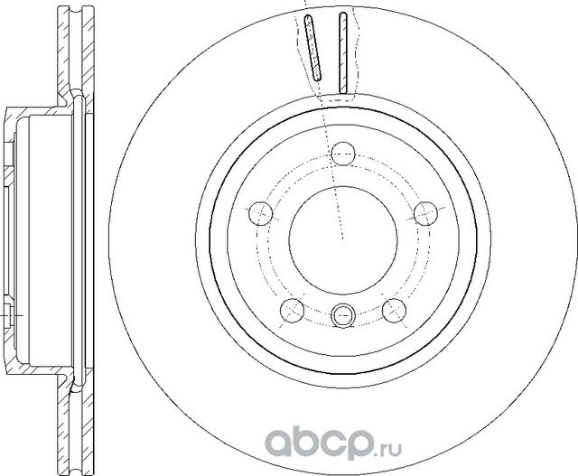 Диск тормозной вентилируемый (G-Brake). Артикул GR20396