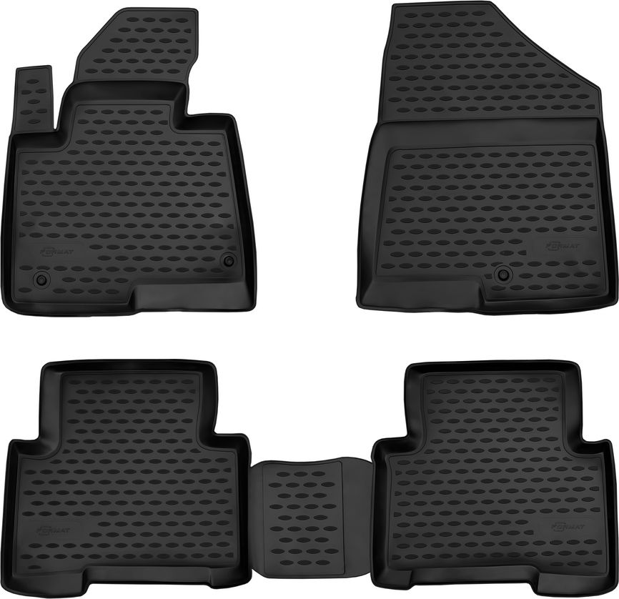 Коврики Format c повышенной износостойкостью для салона Hyundai Santa Fe III 2012-2018. Артикул FORMAT.20.53.210h
