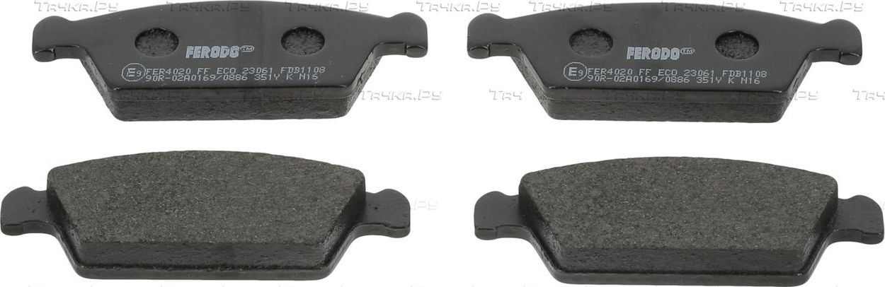 Тормозные колодки Ferodo Premier Eco Friction. Артикул FDB1108