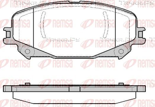 Тормозные колодки Remsa передние для Renault Megane IV 2015-2026. Артикул 1318.30