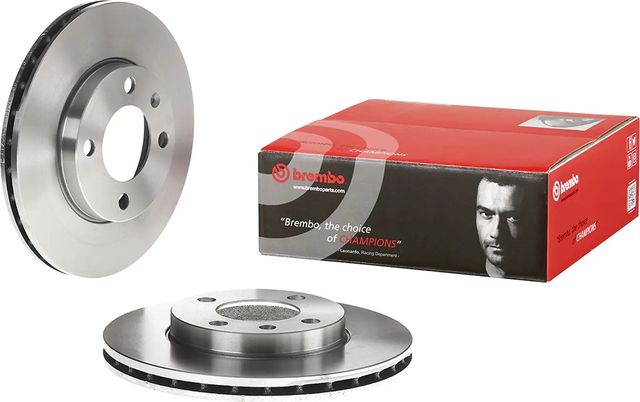 Тормозной диск Brembo передний для Audi 80 II (B1) 1973-1978. Артикул 09.4765.14