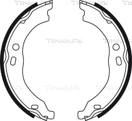 Тормозные колодки (стояночная тормозная система) TRW задние для Peugeot Boxer III 2006-2026. Артикул GS8744