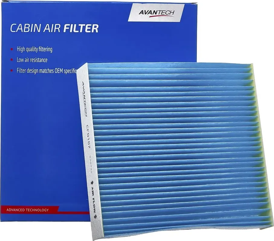 Фильтр салона LEXUS IS/LS/RX/GX, TOYOTA Auris, Camry, Corolla, RAV4 (2006-) (Avantech). Артикул CF0107
