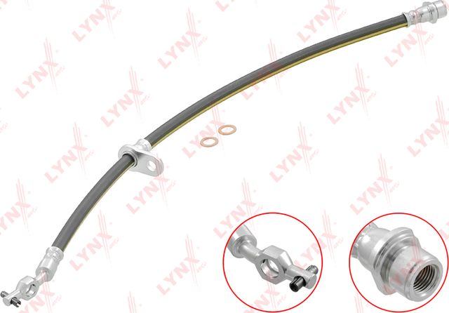 Тормозной шланг LYNXauto для Toyota Ipsum II (M20) 2001-2009. Артикул BL-3658