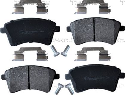 Тормозные колодки ASAM передние для Renault Kangoo II 2008-2026. Артикул 55437