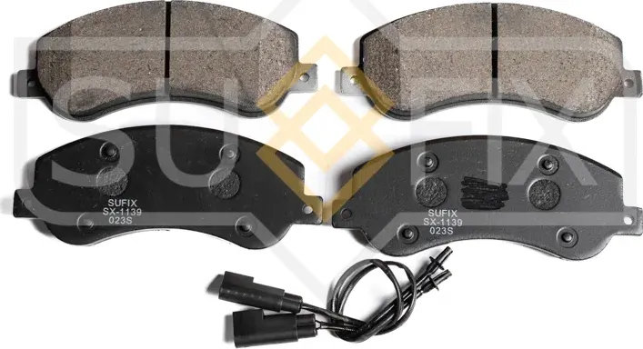 Колодки дисковые тормозные передние правые/левые FORD TRANSIT Bus (F) 2006-2014 (Sufix). Артикул SX1139