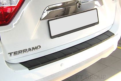 Накладка PT Group на задний бампер (ABS) для Nissan Terrano III 2014-2024. Артикул 08060402