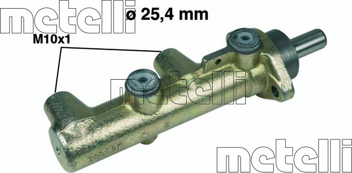 Тормозной цилиндр главный Metelli (Чугун). Артикул 05-0236