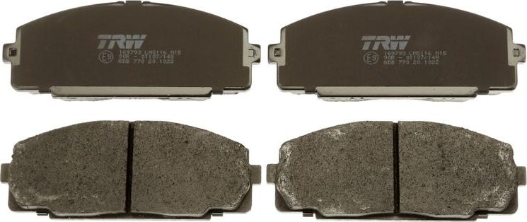 Тормозные колодки TRW COTEC. Артикул GDB770